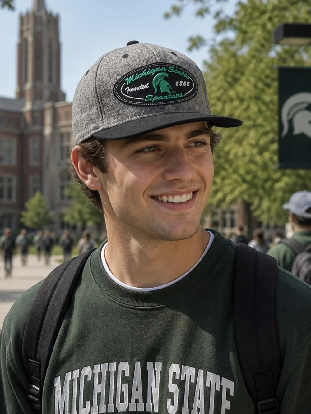 NWOT Michigan State Spartans Hat Vintage Sports Specialties Embroidered MSU Hat